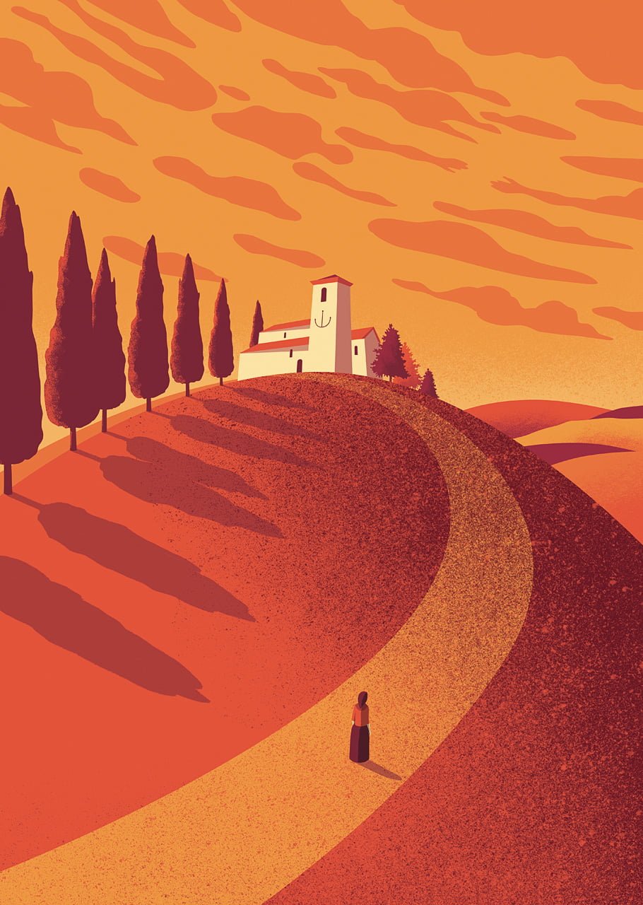 Pieve San Giovanni a Salsomaggiore Terme - Illustrazione di Davide Bonazzi