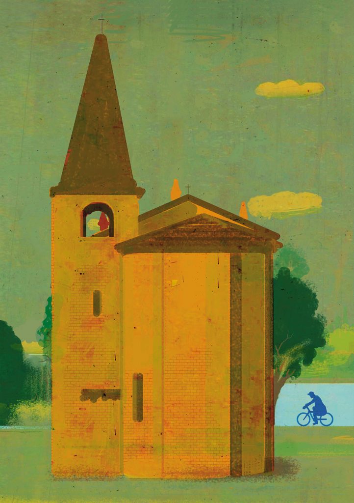 Chiesa di Santa Maria dell'Argine - Illustrazione di Beppe Giacobbe