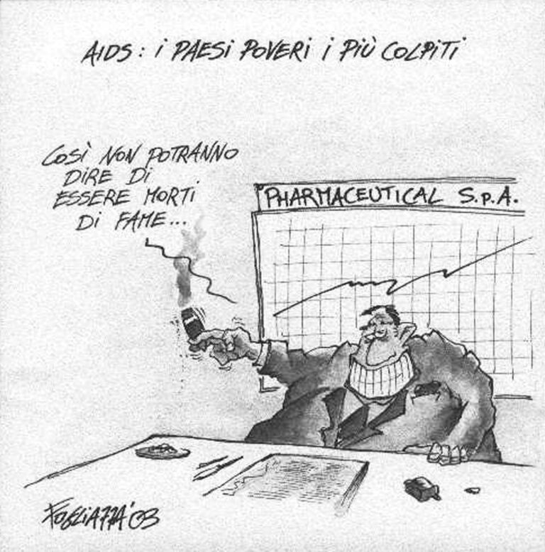 Aids e paesi poveri - Opera di Gianluca Foglia