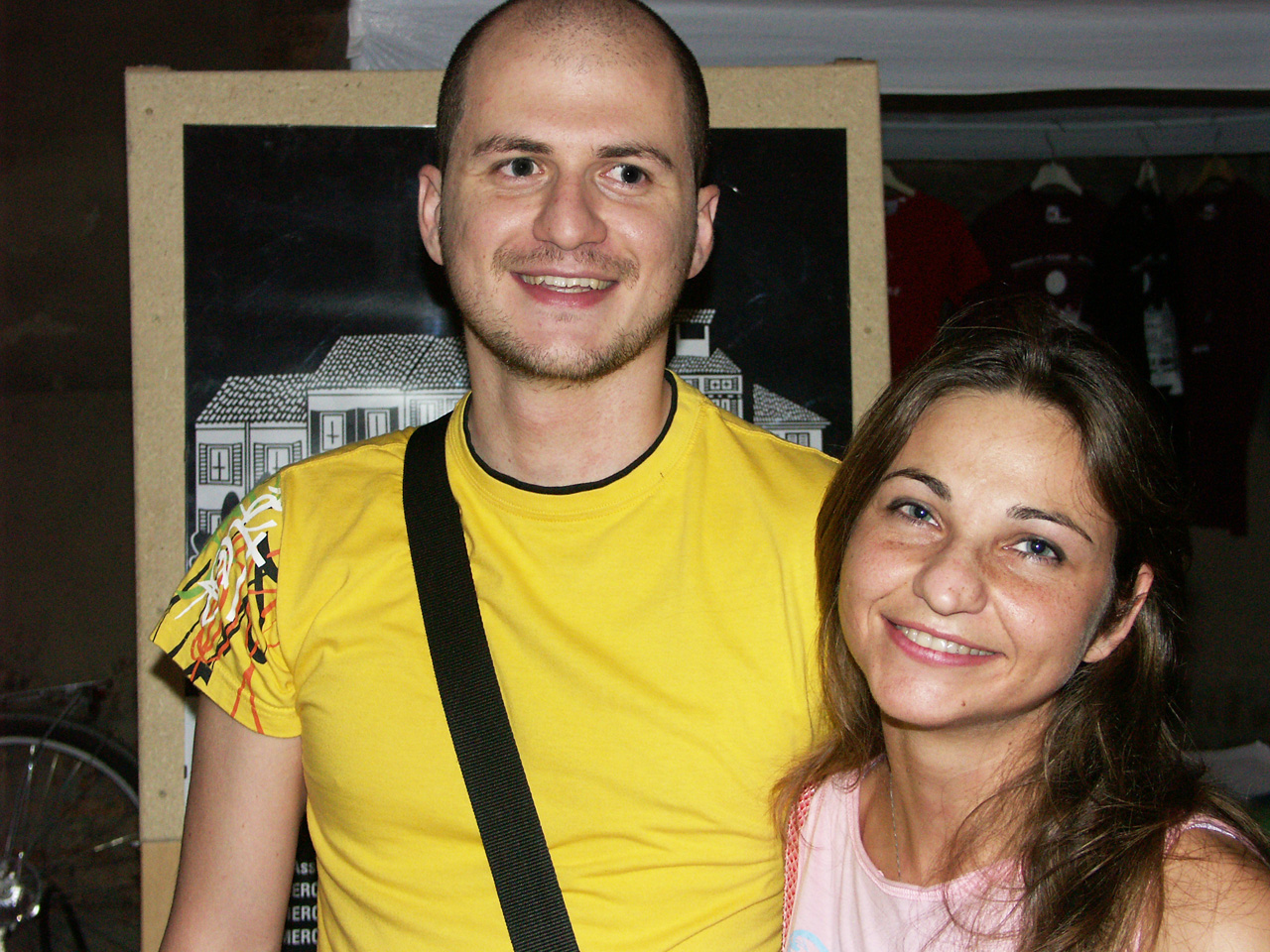 Antonio (premio fedeltà per la sua costante presenza) con un'amica