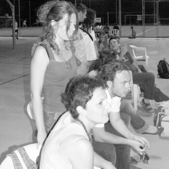 I tifosi accorsi numerosi (si intravedono alte cariche dell'Associazione e alcune tapirugirls)