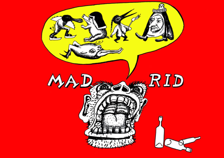 Madrid giallo rosso - Opera di Claudio Arisi
