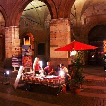 Il nostro stand a fine serata...