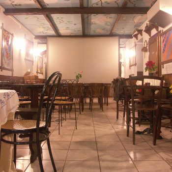 La sala ancora vuota...