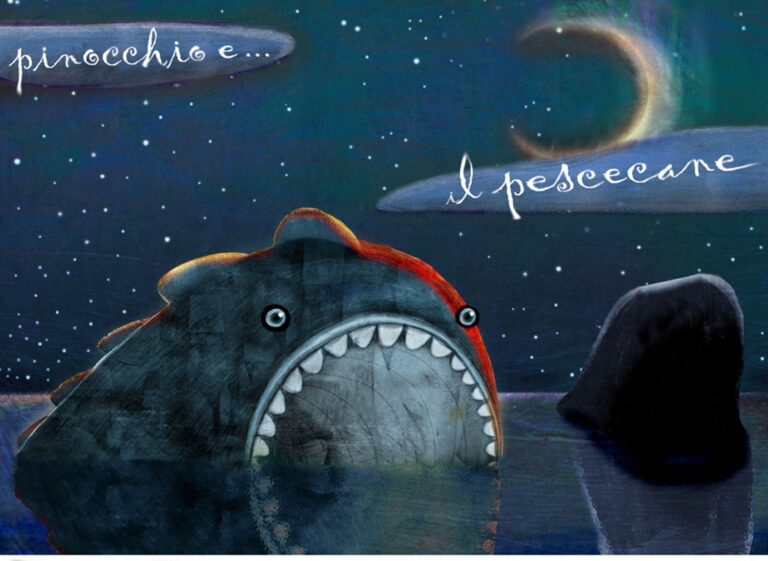 Pinocchio e il pescecane - Opera di Giovanni Nori
