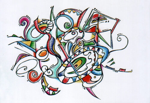Linee e colore - Opera di Tonia Pistilli