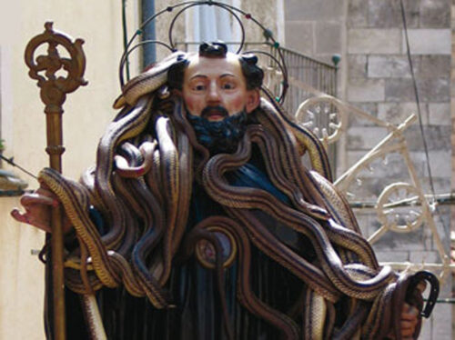 Abruzzo Cocullo processione - Opera di Bianca Maria Rizzoli