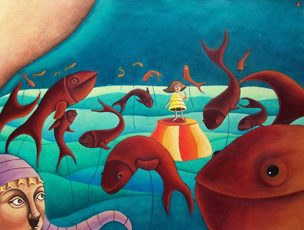 Volevo nascere pesce 1 - Opera di Laura Bernardi