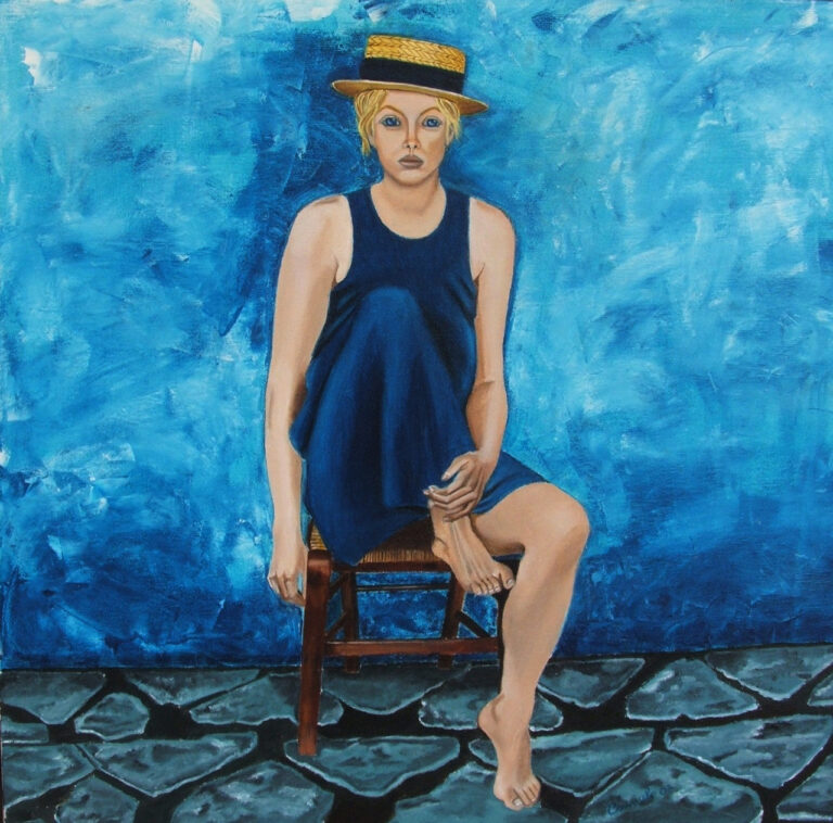 Esterno in blu - Opera di Consuelo Grossa