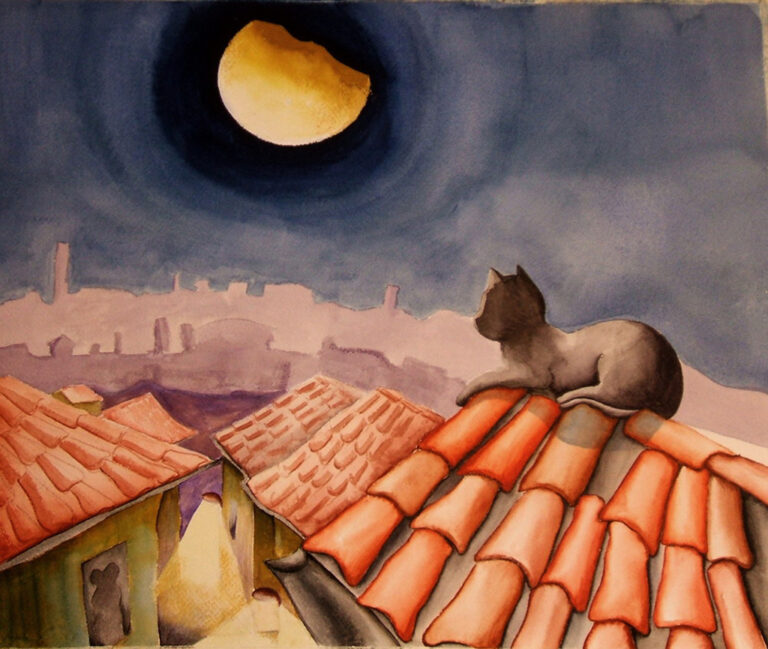Luna a levante - Opera di Carlo Duina