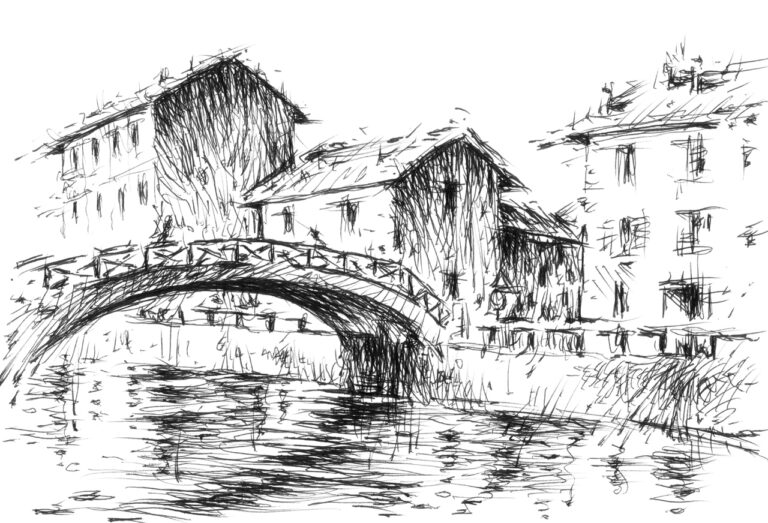 Naviglio Milano - Opera di Roberto Fiaschi
