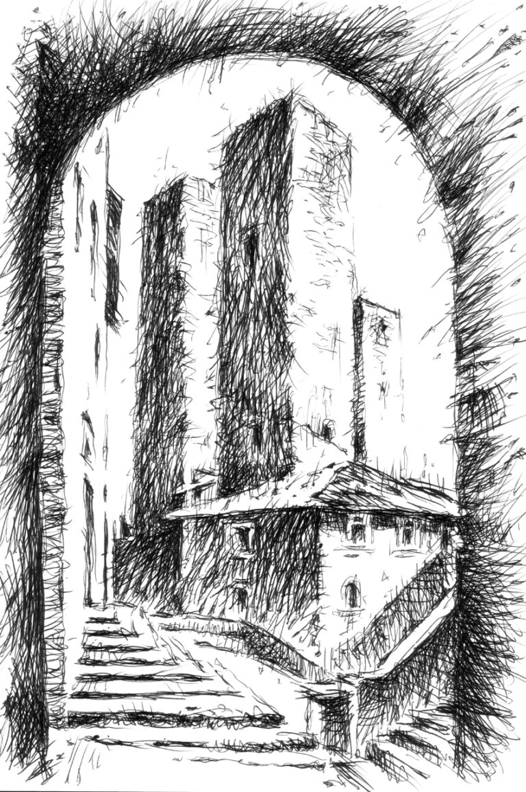 San Gimignano - Opera di Roberto Fiaschi