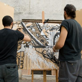 Andrea Gualandri e Marco Moschetti al lavoro