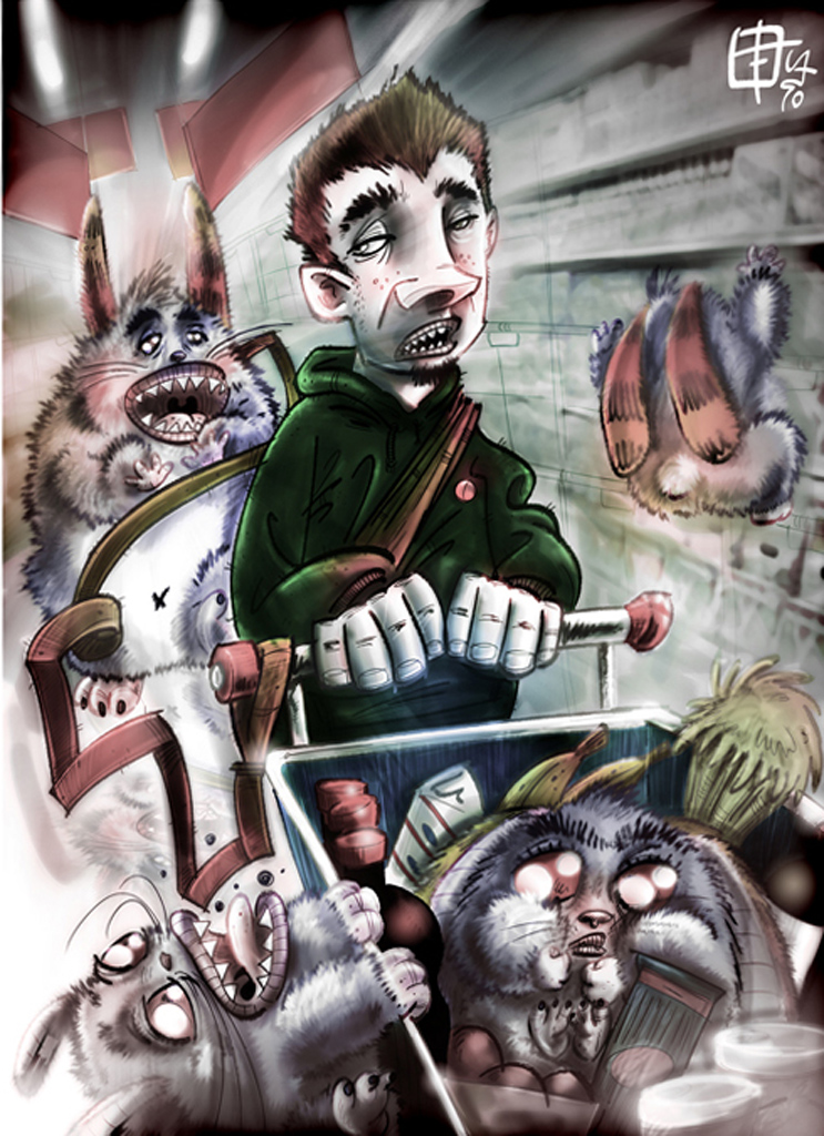 Monster market - Opera di Matteo Cuccato
