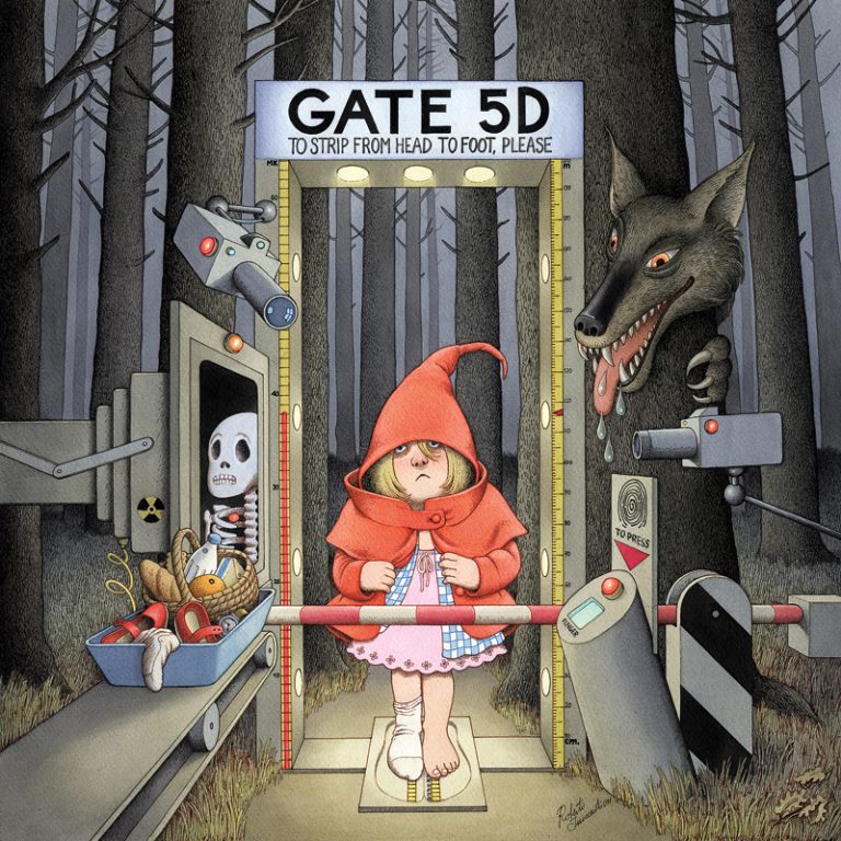 Roberto Innocenti - Illustrazione per la mostra Privacy di Tapirulan