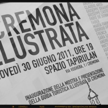 Il manifesto con l'immagine di Guido Scarabottolo