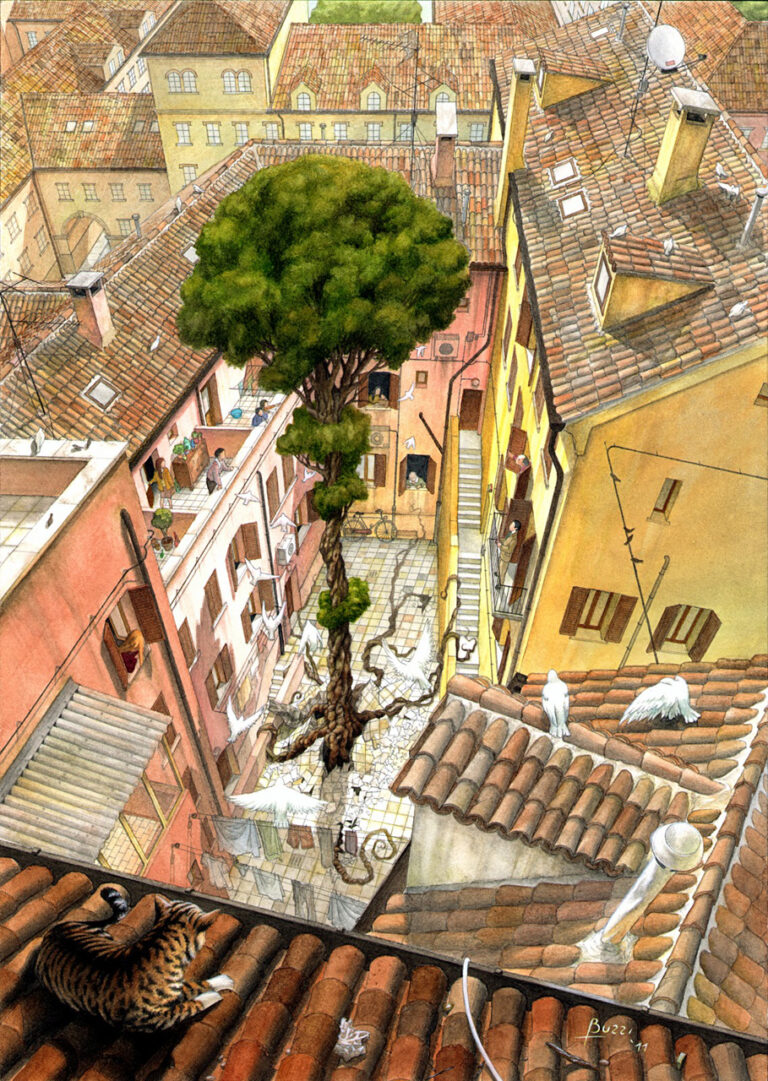 Una Domenica mattina - Opera di Francesco Buzzi