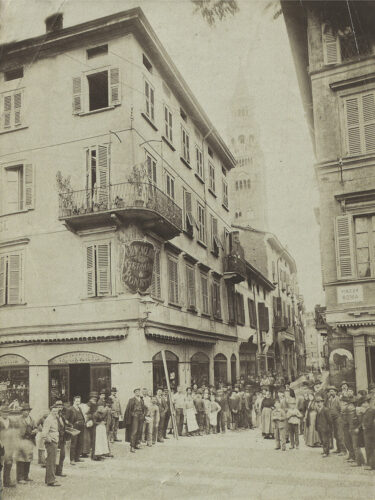 Via Solferino Cremona - Foto di Aurelio Betri (fine 800)