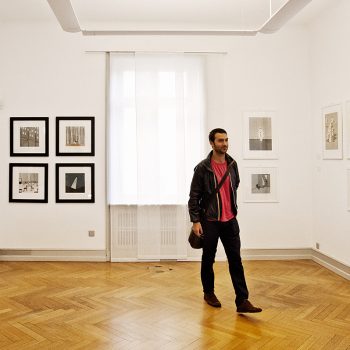 Alessandro Gottardo alla mostra Rail zone at Nine (Foto di Nicola Boccaccini)