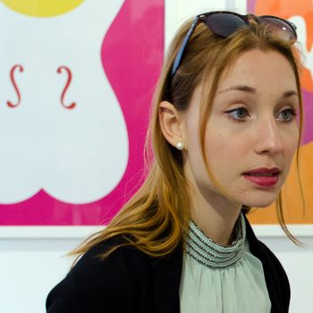 Claudia Stradiotti all'inaugurazione di Rivisti