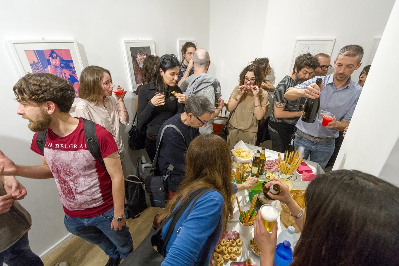 Drawjob - Inaugurazione della mostra