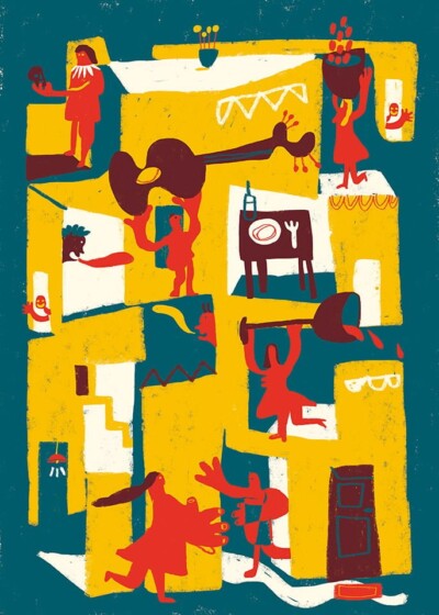 La mia casa è dove sono - Illustrazione di Giulia Pastorino