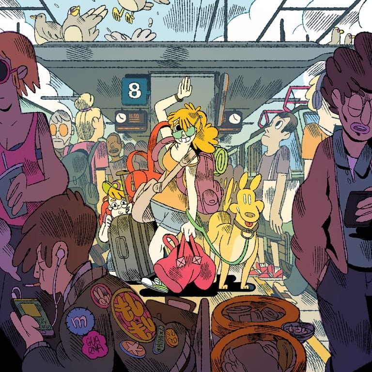 Heilà - Illustrazione di Francesco Guarnaccia (pubblicata nel mese di agosto del calendario 2018 di Tapirulan)