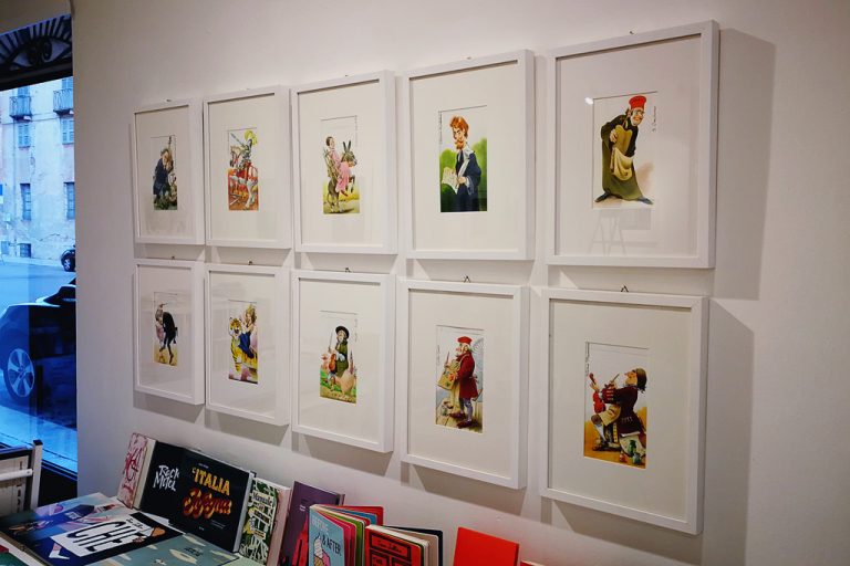 Le illustrazioni per le carte da briscola cremonesi realizzate da Tony Wolf in mostra presso lo Spazio Tapirulan