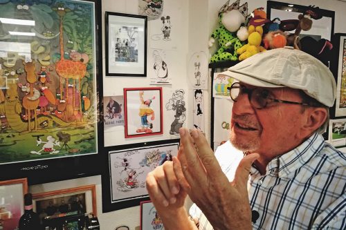 Mordillo nel suo studio a Montecarlo