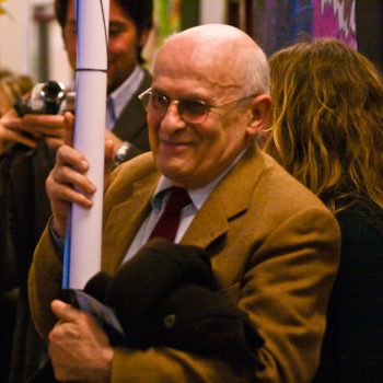 Tony Wolf alla mostra La saggezza popolare, Sala degli Alabardieri del Comune di Cremona (28 febbraio 2009, foto di Fabio Iaschi)