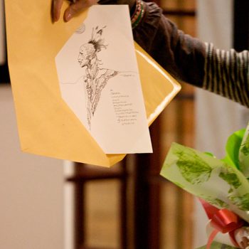 L'attestato di Sara Gavioli (vincitrice del Premio Popolare) ad opera di Sergio Toppi