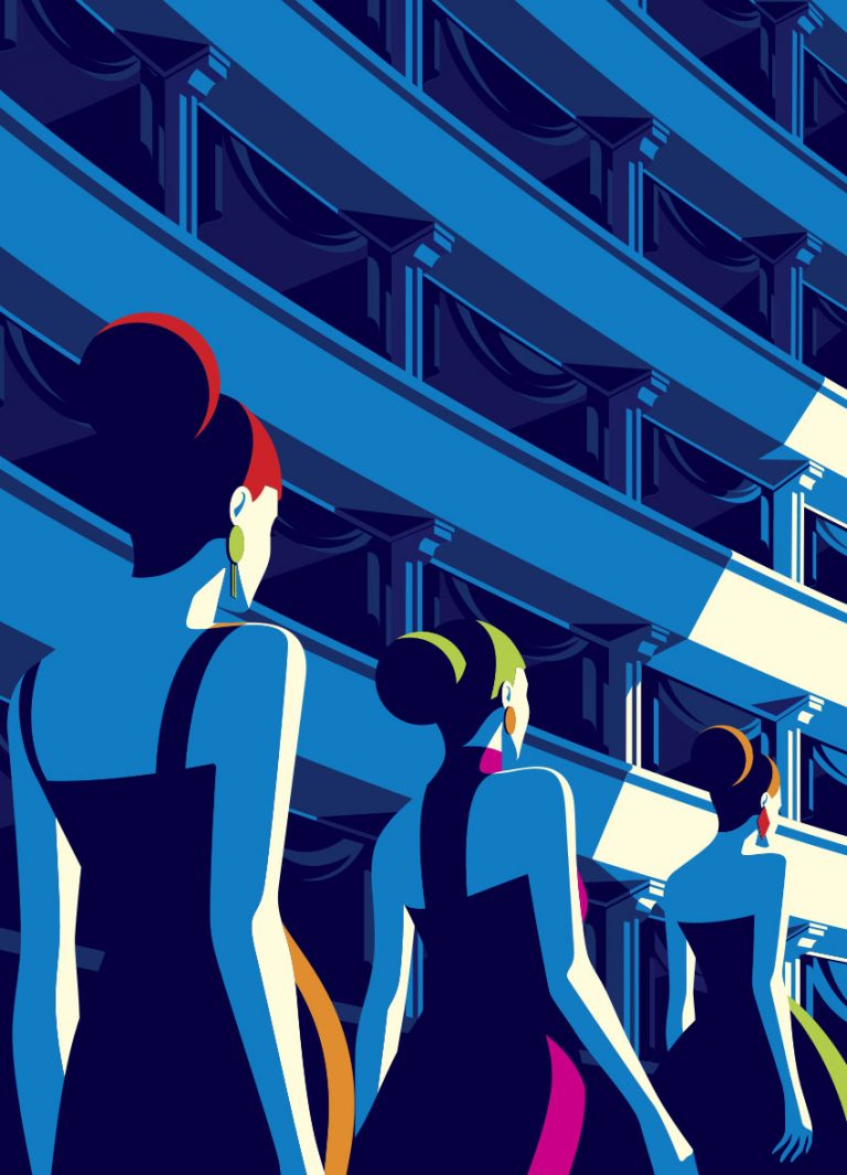 Fashionweek - Illustrazione di Malika Favre