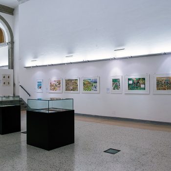 Allestimento mostra di Tony Wolf a Cividale del Friuli