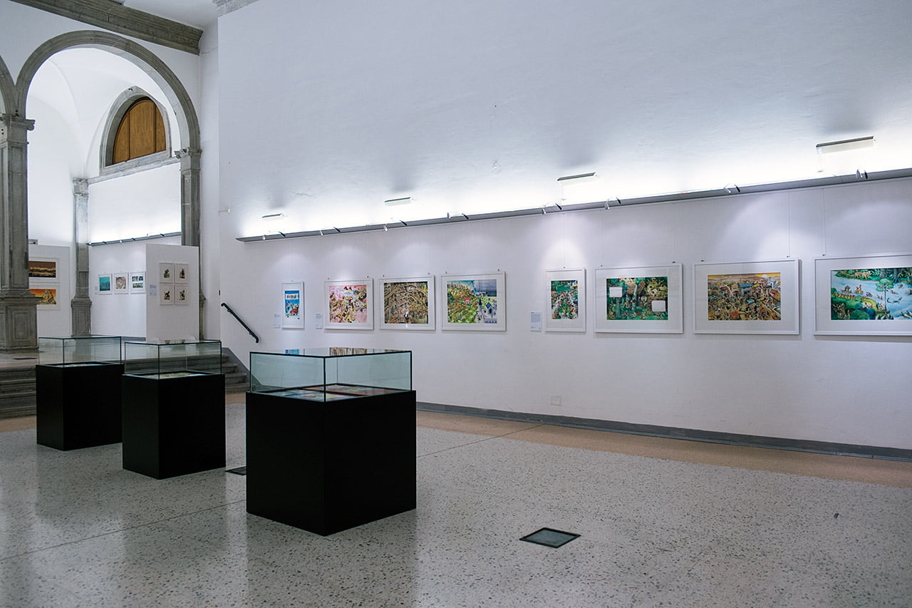 Allestimento mostra di Tony Wolf a Cividale del Friuli
