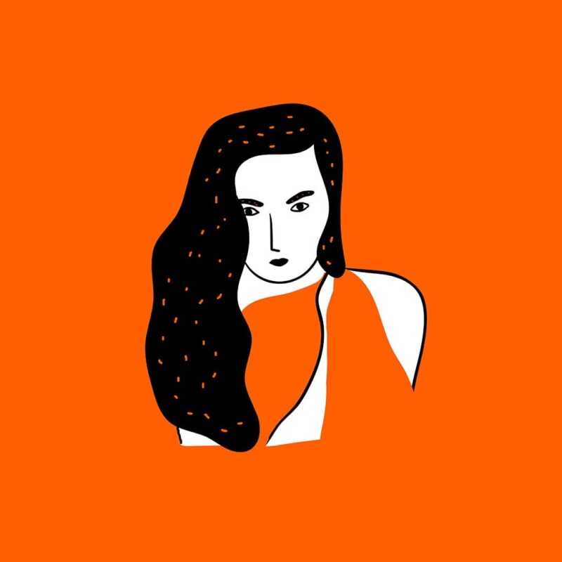 brown-girl-agathe-sorlet-artwork Illustrazione di Agathe Sorlet
