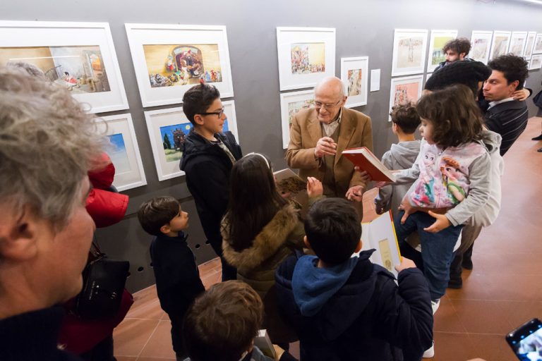 Tony Wolf firma gli autografi ai suoi ammiratori
