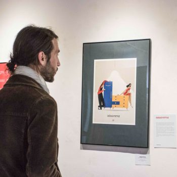 Inaugurazione della mostra Drawjob allo Studio d'arte Andromeda di Trento