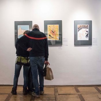 Inaugurazione della mostra Drawjob allo Studio d'arte Andromeda di Trento