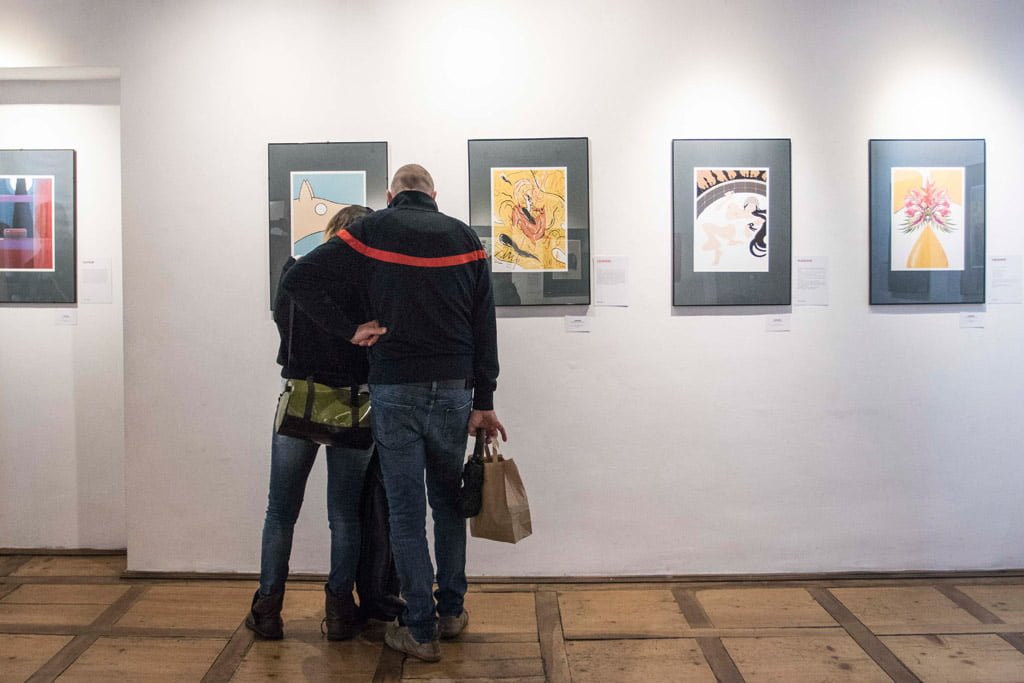 Inaugurazione della mostra Drawjob allo Studio d'arte Andromeda di Trento