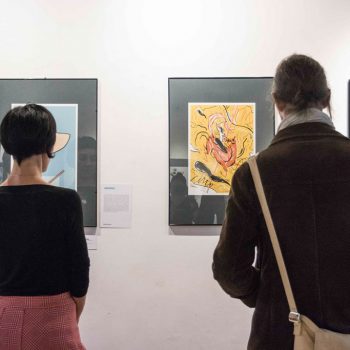 Inaugurazione della mostra Drawjob allo Studio d'arte Andromeda di Trento