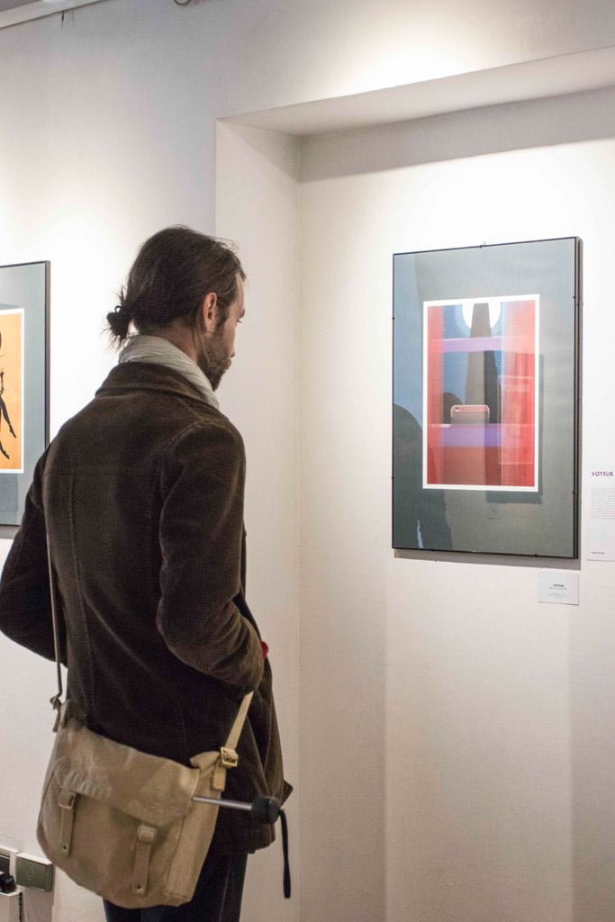 Inaugurazione della mostra Drawjob allo Studio d'arte Andromeda di Trento
