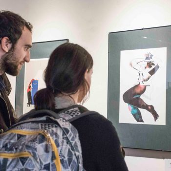 Inaugurazione della mostra Drawjob allo Studio d'arte Andromeda di Trento