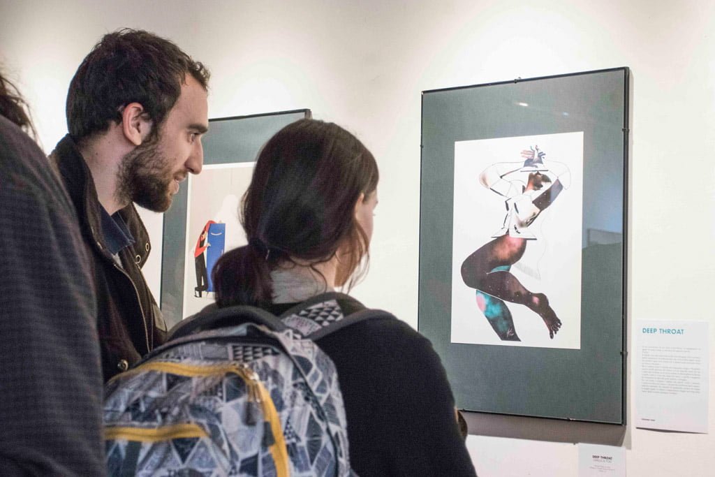 Inaugurazione della mostra Drawjob allo Studio d'arte Andromeda di Trento