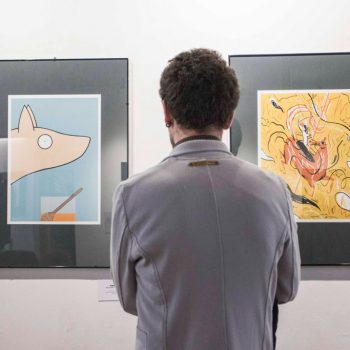 Inaugurazione della mostra Drawjob allo Studio d'arte Andromeda di Trento
