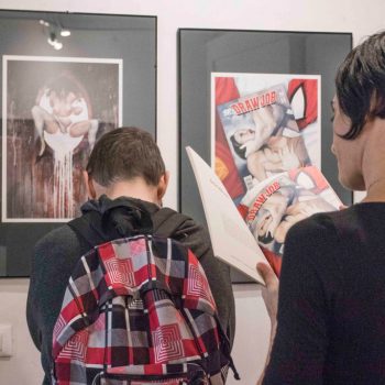 Inaugurazione della mostra Drawjob allo Studio d'arte Andromeda di Trento