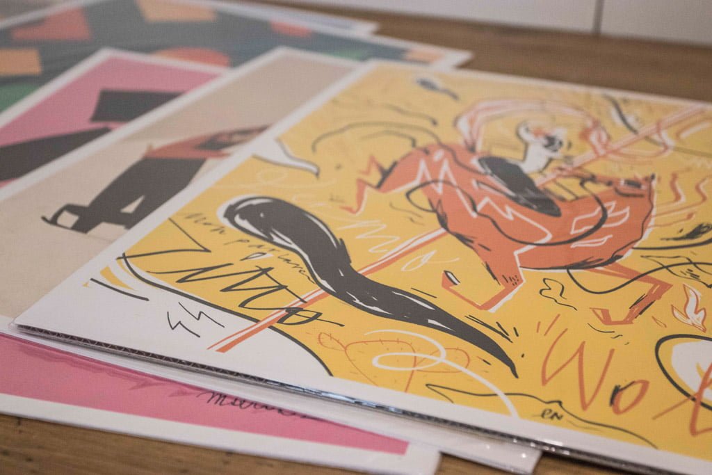 Inaugurazione della mostra Drawjob allo Studio d'arte Andromeda di Trento
