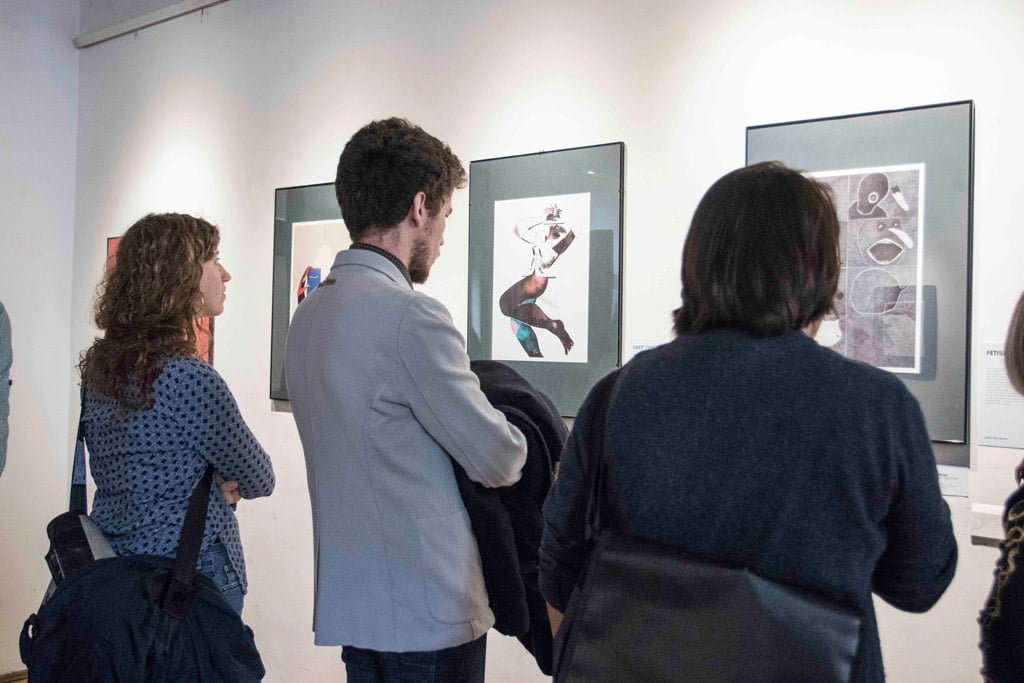 Inaugurazione della mostra Drawjob allo Studio d'arte Andromeda di Trento