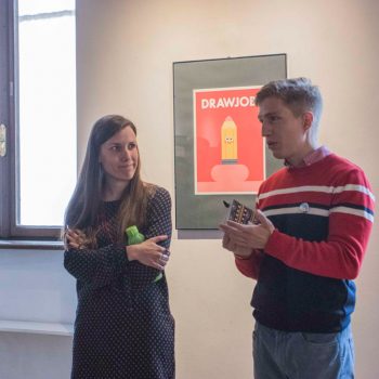 Inaugurazione della mostra Drawjob allo Studio d'arte Andromeda di Trento