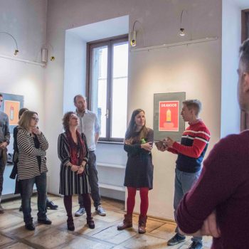 Inaugurazione della mostra Drawjob allo Studio d'arte Andromeda di Trento