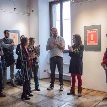 Inaugurazione della mostra Drawjob allo Studio d'arte Andromeda di Trento